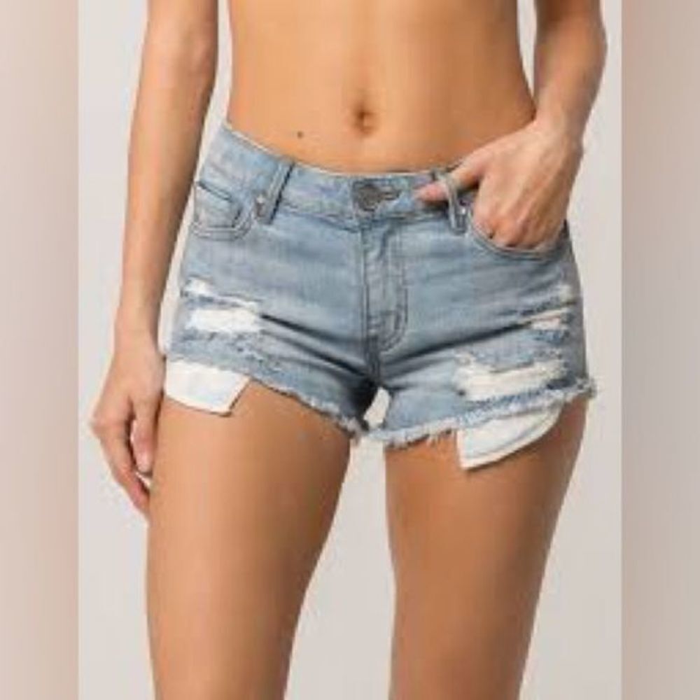 RSQ venice mid rise shorts - size 0